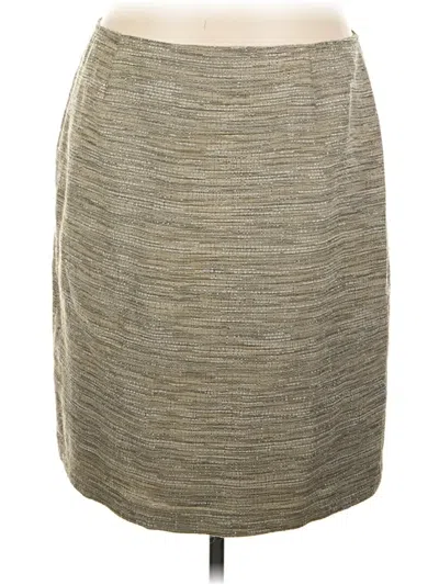 Pre-owned Lafayette 148 Casual Skirt In Gray