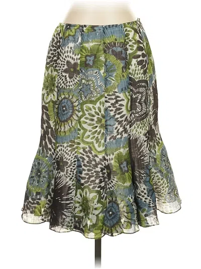 Pre-owned Lafayette 148 Casual Skirt In Green