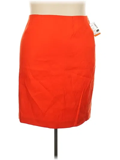 Lafayette 148 Casual Skirt In Orange