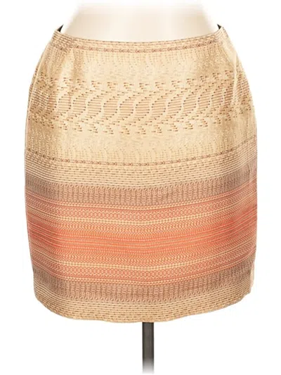Pre-owned Lafayette 148 Casual Skirt In Tan