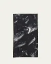 Lafayette 148 Charcoal Dust Square Silk Twill Scarf