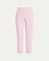 Lafayette 148 Clinton Finesse Crepe Ankle Pants In Dried Blossom