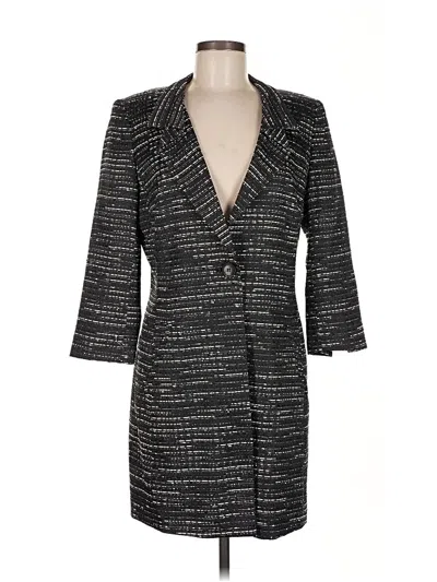 Pre-owned Lafayette 148 Coat In Black