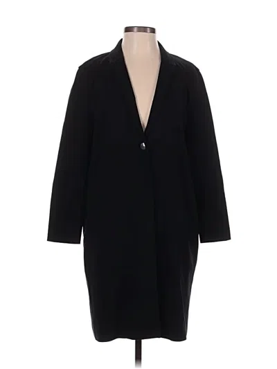 Pre-owned Lafayette 148 Coat In Black