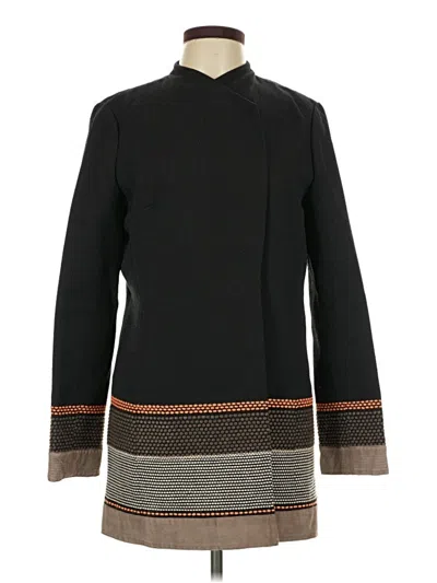 Pre-owned Lafayette 148 Coat In Black
