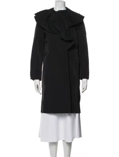Pre-owned Lafayette 148 Coat In Black