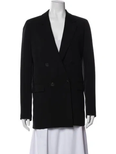 Pre-owned Lafayette 148 Coat In Black