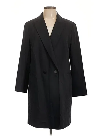 Pre-owned Lafayette 148 Coat In Black