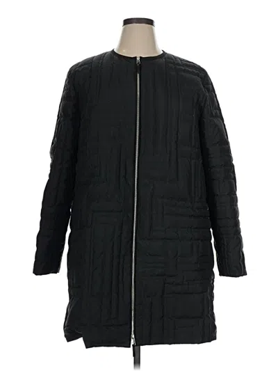 Pre-owned Lafayette 148 Coat In Black