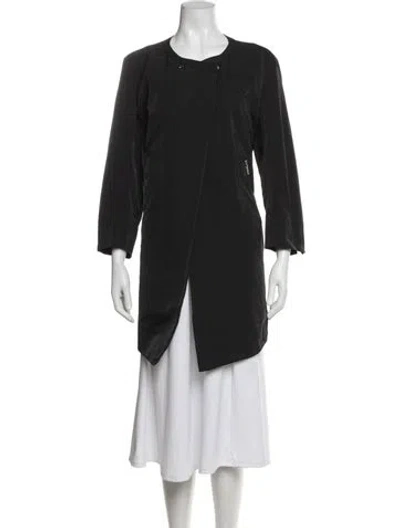 Pre-owned Lafayette 148 Coat In Black