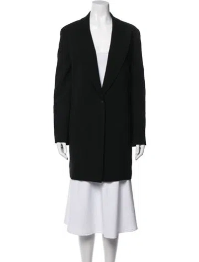 Pre-owned Lafayette 148 Coat In Black