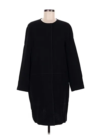 Pre-owned Lafayette 148 Coat In Black