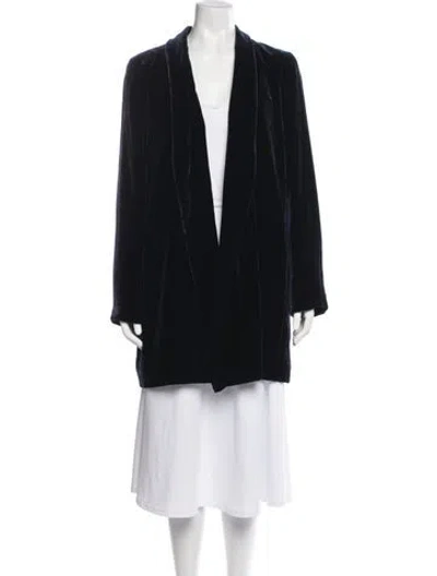 Pre-owned Lafayette 148 Coat In Black