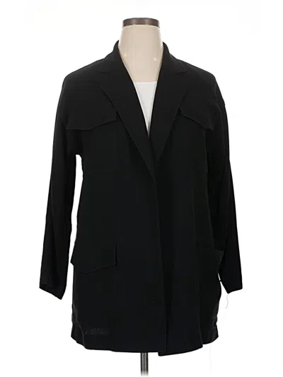 Pre-owned Lafayette 148 Coat In Black