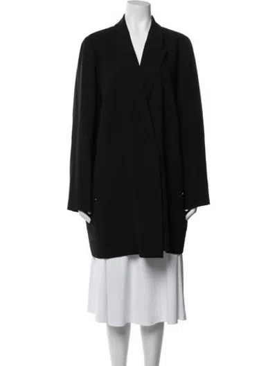 Pre-owned Lafayette 148 Coat In Black