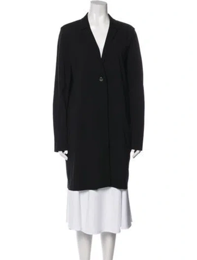 Pre-owned Lafayette 148 Coat In Blue