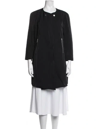 Pre-owned Lafayette 148 Coat In Blue