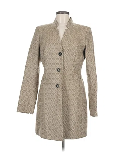 Pre-owned Lafayette 148 Coat In Brown