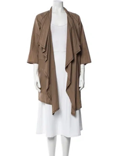Pre-owned Lafayette 148 Coat In Brown