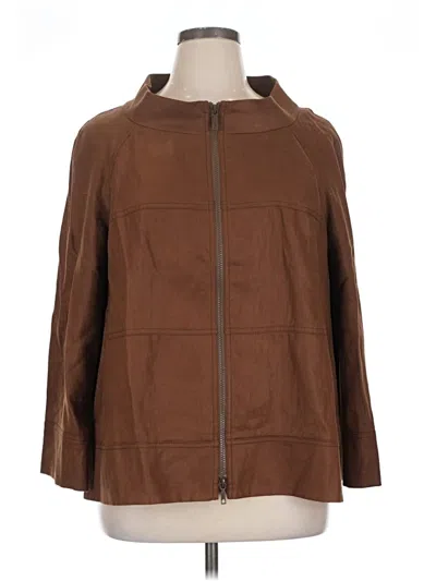 Pre-owned Lafayette 148 Coat In Brown