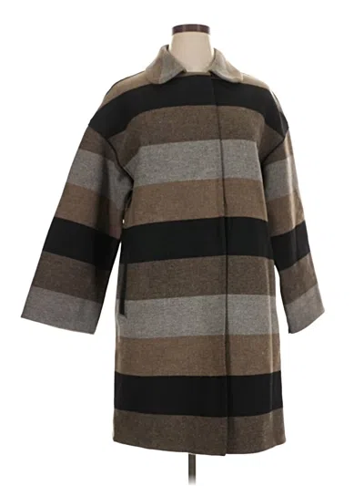 Pre-owned Lafayette 148 Coat In Brown