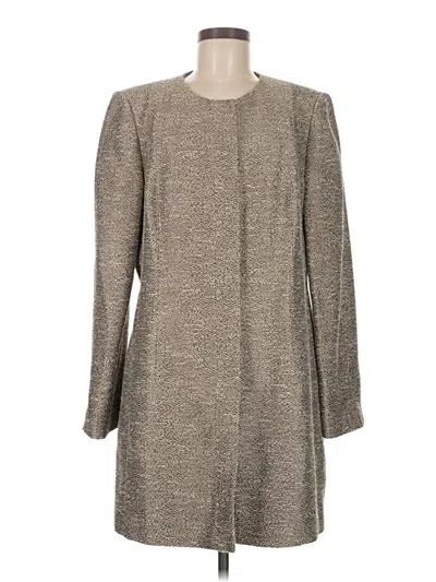 Pre-owned Lafayette 148 Coat In Brown