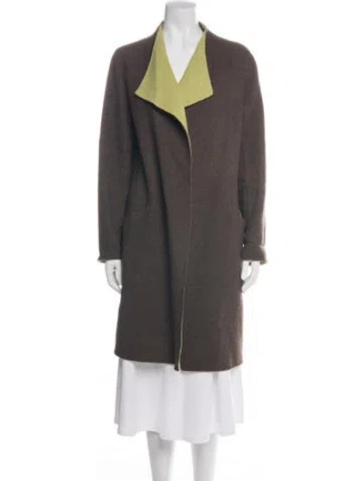 Pre-owned Lafayette 148 Coat In Brown
