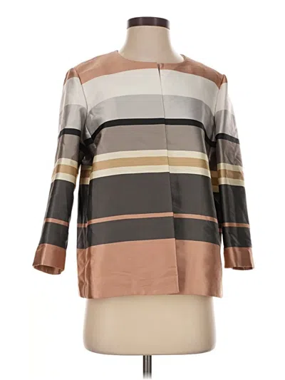 Pre-owned Lafayette 148 Coat In Brown