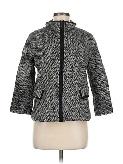 Pre-owned Lafayette 148 Coat In Gray