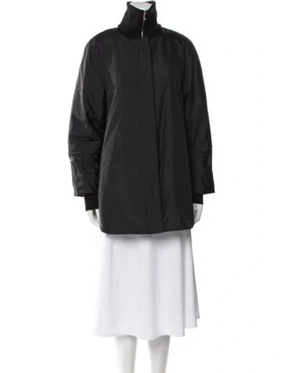 Pre-owned Lafayette 148 Coat In Gray