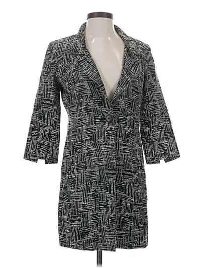 Pre-owned Lafayette 148 Coat In Gray