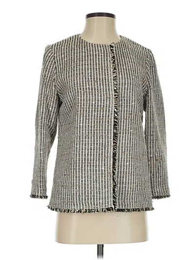 Pre-owned Lafayette 148 Coat In Gray