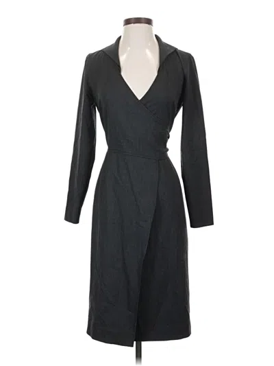 Pre-owned Lafayette 148 Coat In Gray