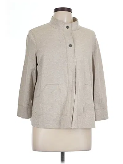 Pre-owned Lafayette 148 Coat In Gray