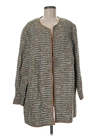 Pre-owned Lafayette 148 Coat In Gray