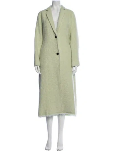 Pre-owned Lafayette 148 Coat In Green