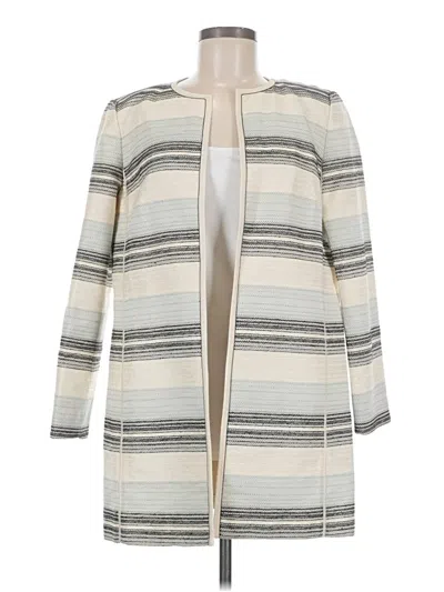 Pre-owned Lafayette 148 Coat In Ivory