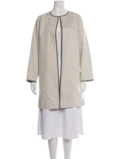 Pre-owned Lafayette 148 Coat In Neutrals