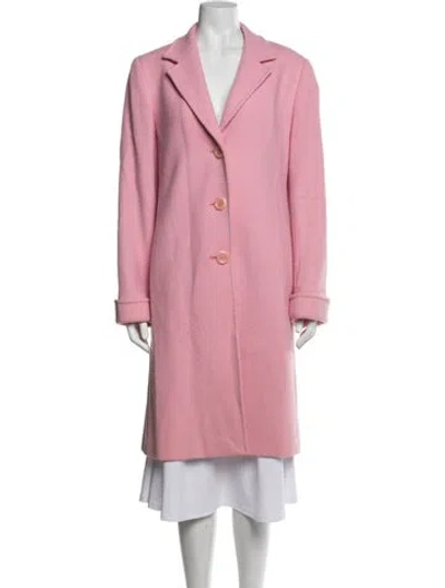 Pre-owned Lafayette 148 Coat In Pink