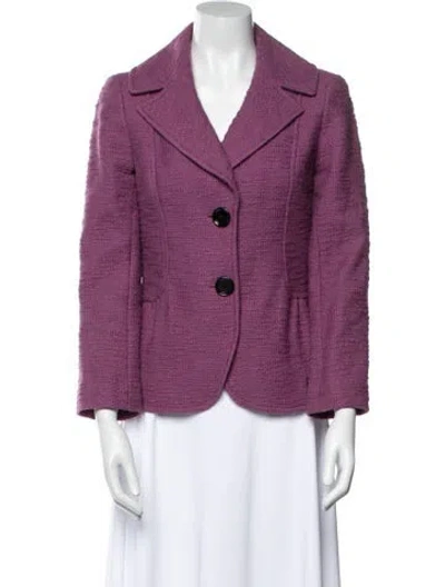 Pre-owned Lafayette 148 Coat In Purple