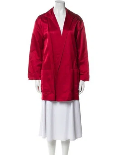 Pre-owned Lafayette 148 Coat In Red