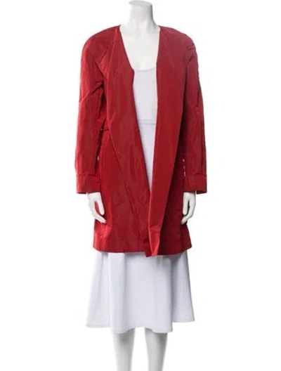 Pre-owned Lafayette 148 Coat In Red