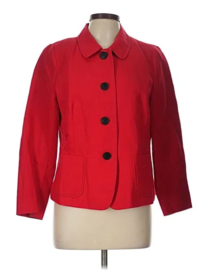 Pre-owned Lafayette 148 Coat In Red
