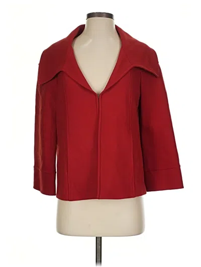 Pre-owned Lafayette 148 Coat In Red