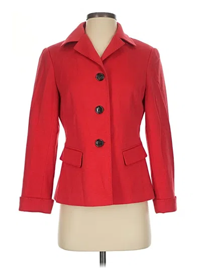 Pre-owned Lafayette 148 Coat In Red