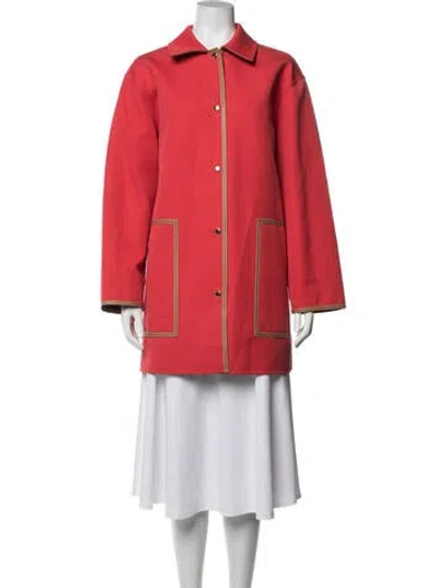 Pre-owned Lafayette 148 Coat In Red