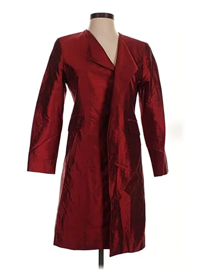 Pre-owned Lafayette 148 Coat In Red