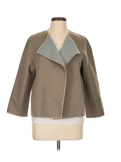 Pre-owned Lafayette 148 Coat In Tan
