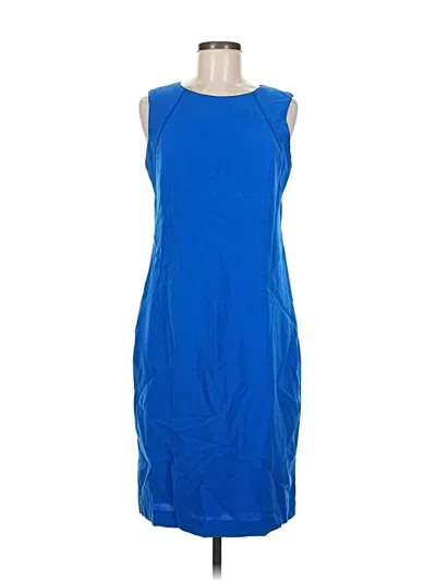 Pre-owned Lafayette 148 Cocktail Dress In Blue