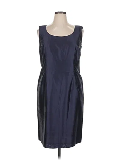 Pre-owned Lafayette 148 Cocktail Dress In Blue